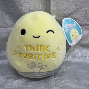 Squishmallows Crissle Yellow Lightbulb Plush Stuff Toy "Think Positive" 7in Gift